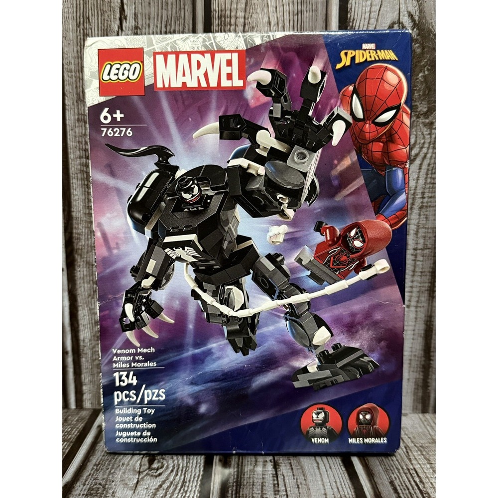LEGO 76276 Marvel Venom Mech Armor Vs Miles Morales Factory Sealed Set